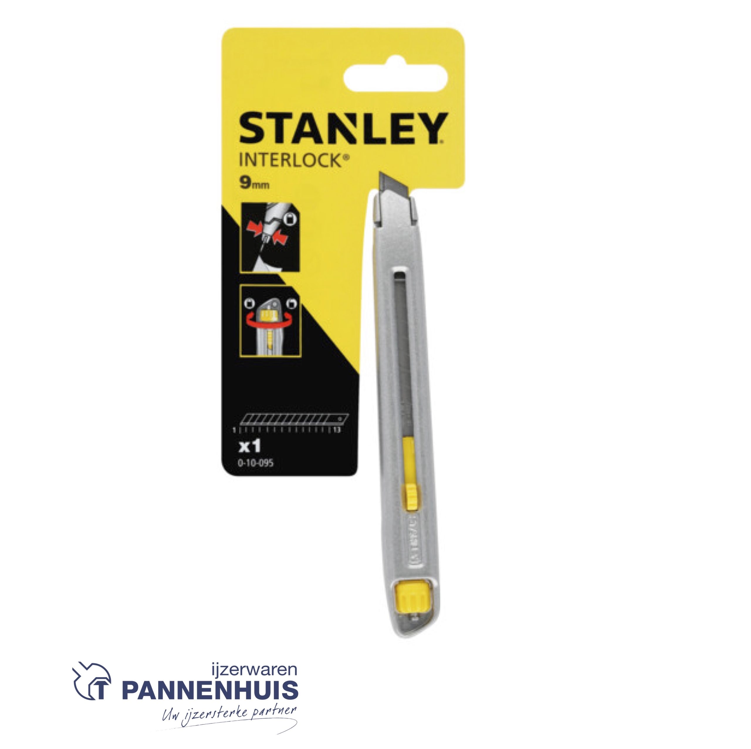 Stanley Interlock Afbreekmes 9mm