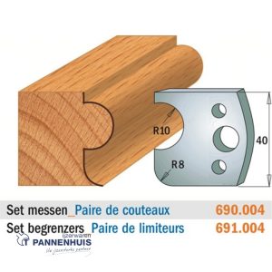 CMT Profielmessen I=40x4mm 2 stuks nr.004