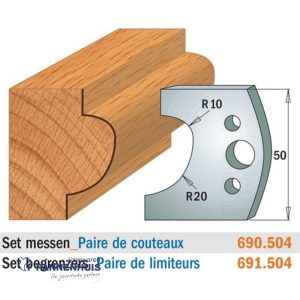 CMT Profielmessen I=50x4mm 2 stuks nr.504