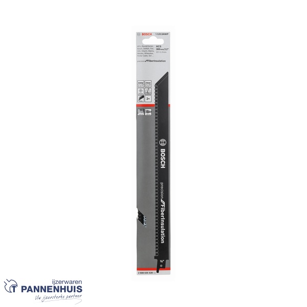Bosch Reciprozaagblad S 1213 AWP Precision for FiberInsulation 2x - Afbeelding 2