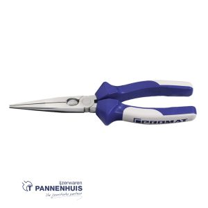 Promat Set tangen inhoud 3-delig verchroomd kunststof koffer