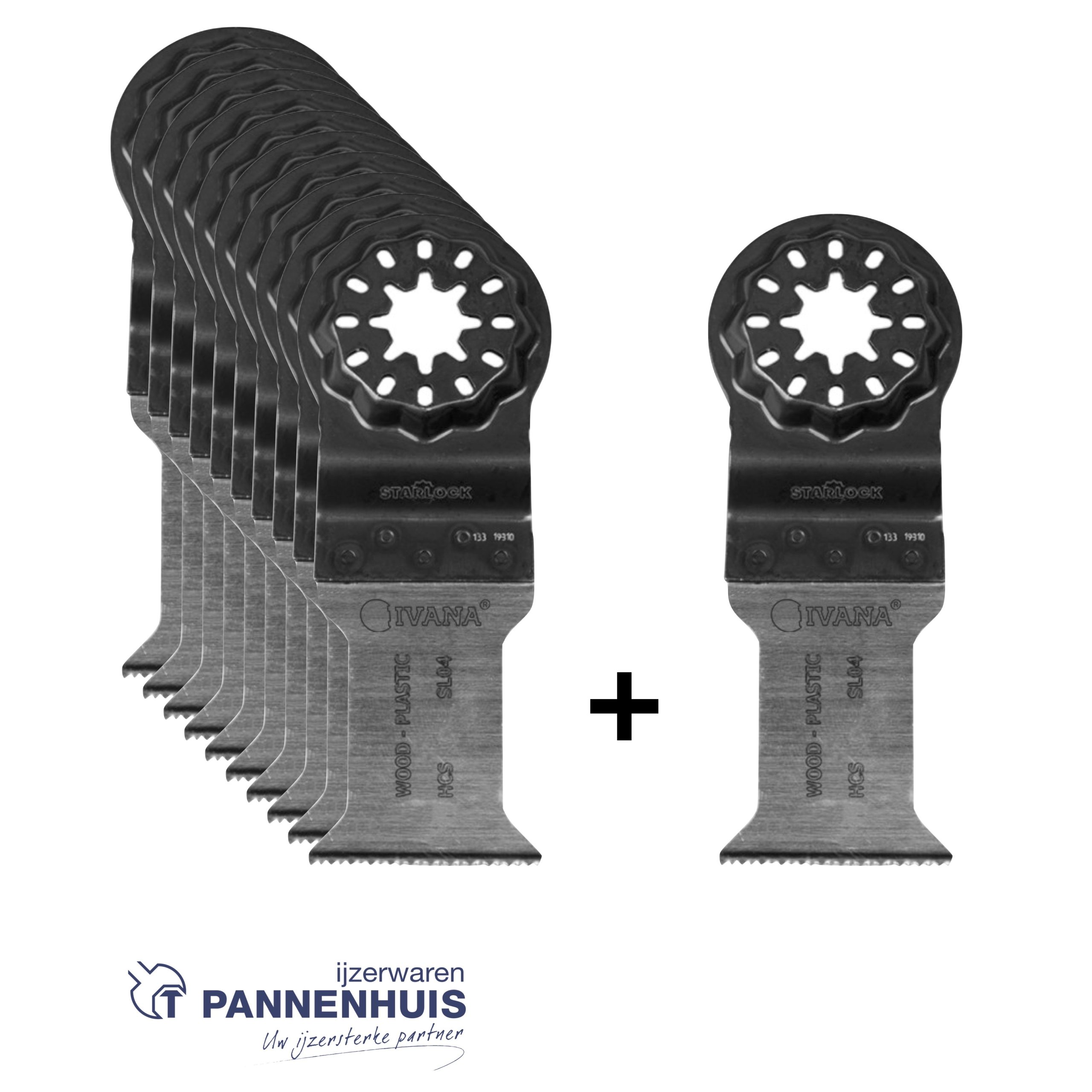 Ivana segmentzaagblad SL04 Standaard 35x50mm HCS 10 +1 Gratis - Afbeelding 2