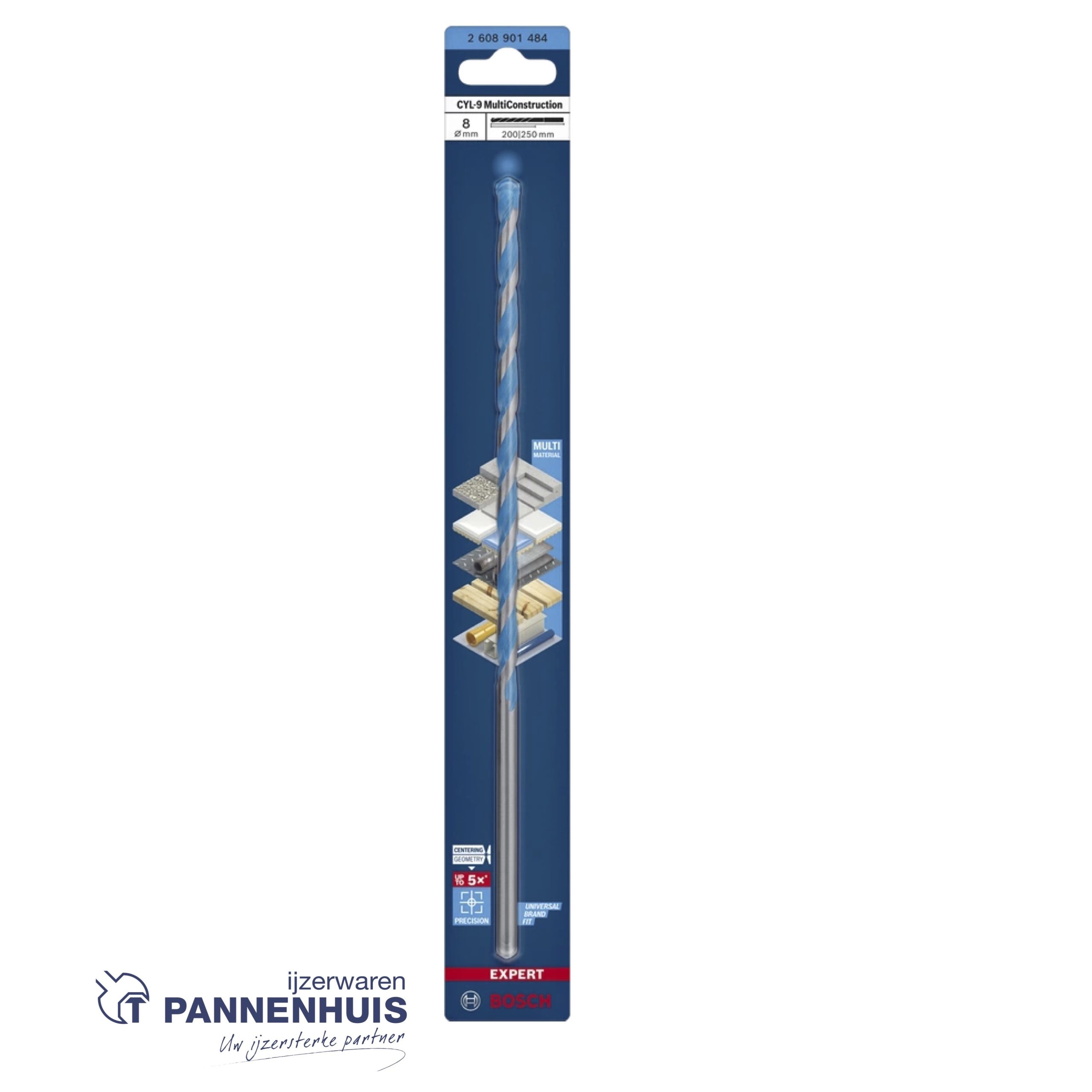 Bosch Boor CYL-9 MultiConstruction 8 x200x250 - Afbeelding 2