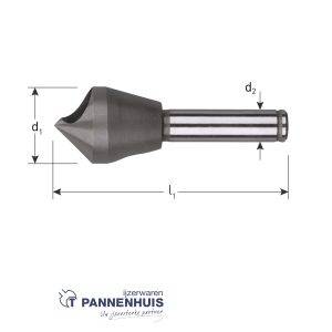 HSSE Verzinkfrezen 90°, schuin gat   5-10
