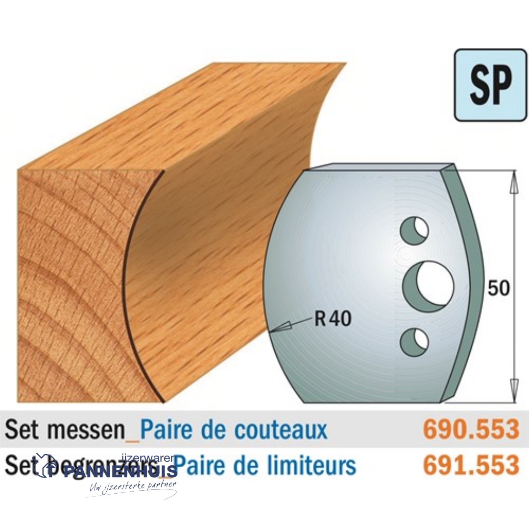 CMT Profielmessen I=50x4mm 2 stuks nr.553