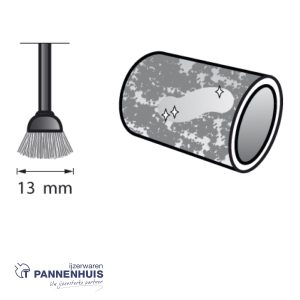 Dremel 531JA, Multipack klokborstel inox 13 mm, 2 stuks