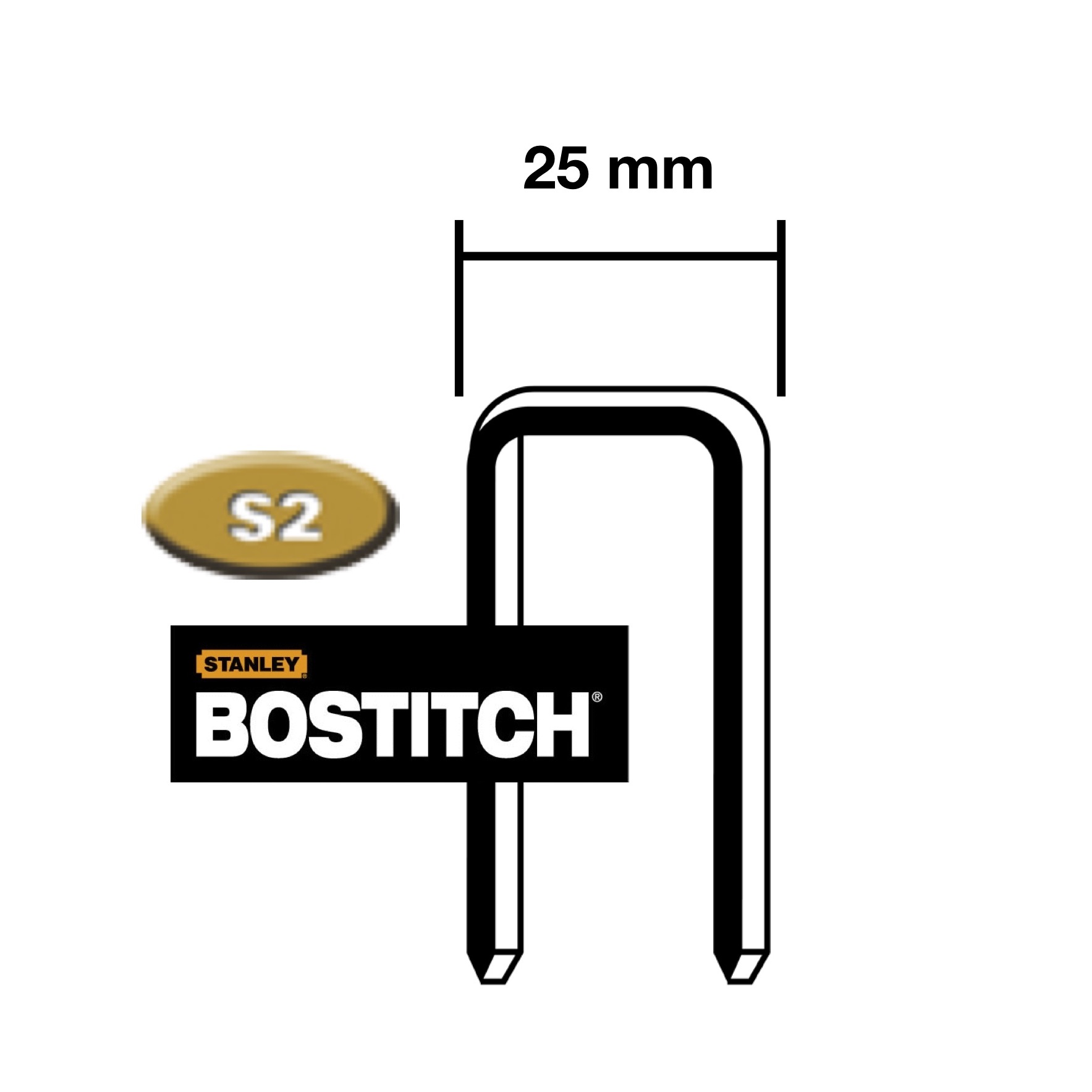 Bostitch S2/16WC nieten 25 mm 10.100