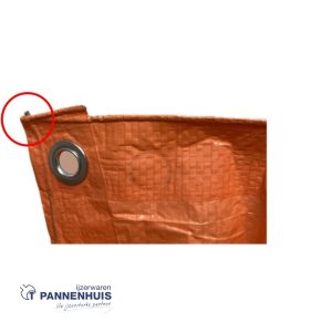 Ivana dekzeil oranje maatvast 100gr  3x4mtr