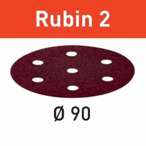 Festool Schuurpapier Rubin 2 STF D90/6 P180 RU2/50