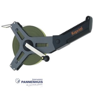 Kapriol Landmeter 50 m met handvat (staalband)