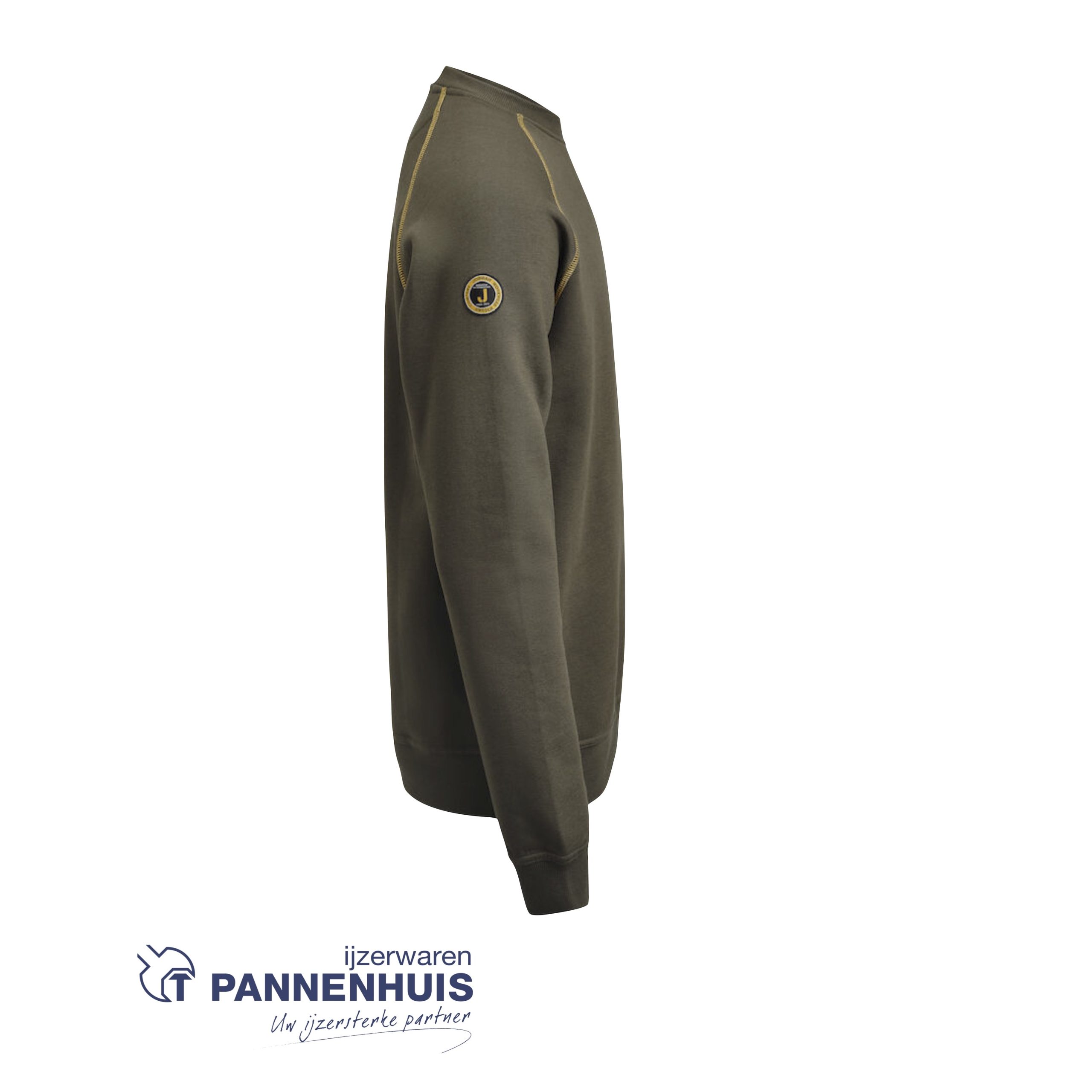 Jobman 5140 sweatshirt Olijfgroen M - Afbeelding 3