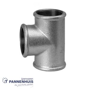 Verzinkt T stuk V/V/V 5/4″