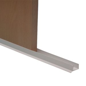 sokkel u profiel 18mm wit (4,10m per lengte)