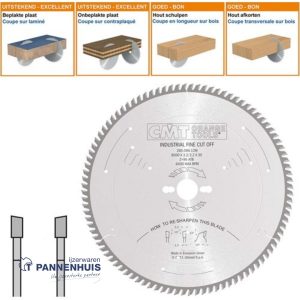 CMT Cirkelzaag fijne afwerking HW 300x30x3,2 Z96 Massieve houtsoorten