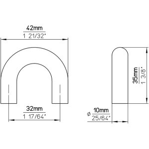 Meubelgreep TURN 42×10×35 CC32 (46 4)