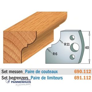 CMT Profielmessen I=40x4mm 2 stuks nr.112