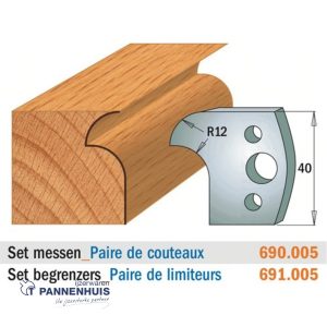 CMT Profielmessen I=40x4mm 2 stuks nr.005