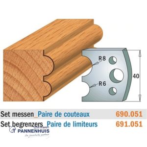 CMT Profielmessen I=40x4mm 2 stuks nr.051