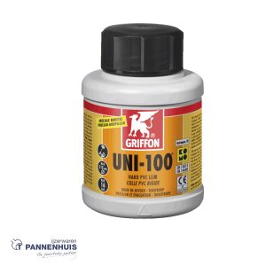 Griffon hard pvc lijm uni-100 komo pot 250ml