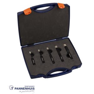 IVANA 5 delige Diamanttegelborenset 6-kant 5/6/8/10/12 mm