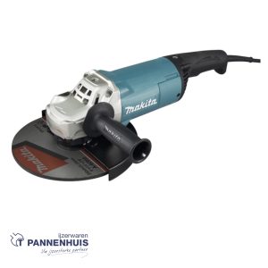 Makita GA9061R Haakse slijper 230mm 2200W met heropstartbeveiliging.