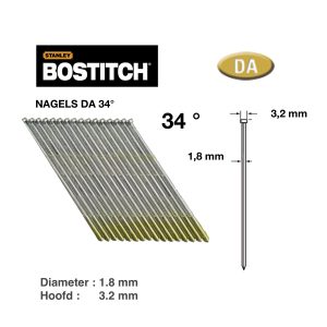 Bostitch DA nagels 45 mm galva 4000 st (DA)
