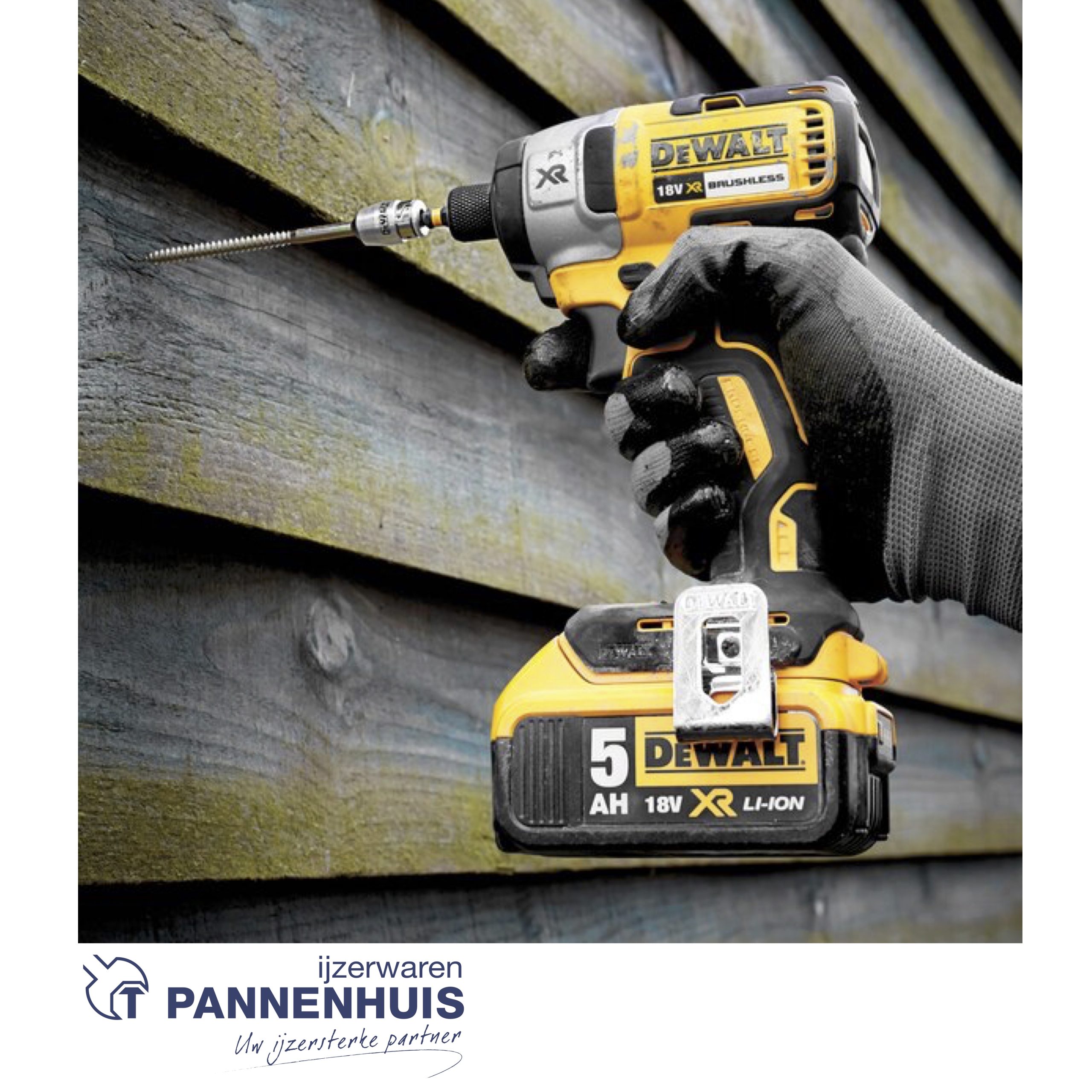Dewalt DCF887P2 18V XR Brushless Slagschroevendraaier met 2x 5,0Ah accu's in TSTAK - Afbeelding 3