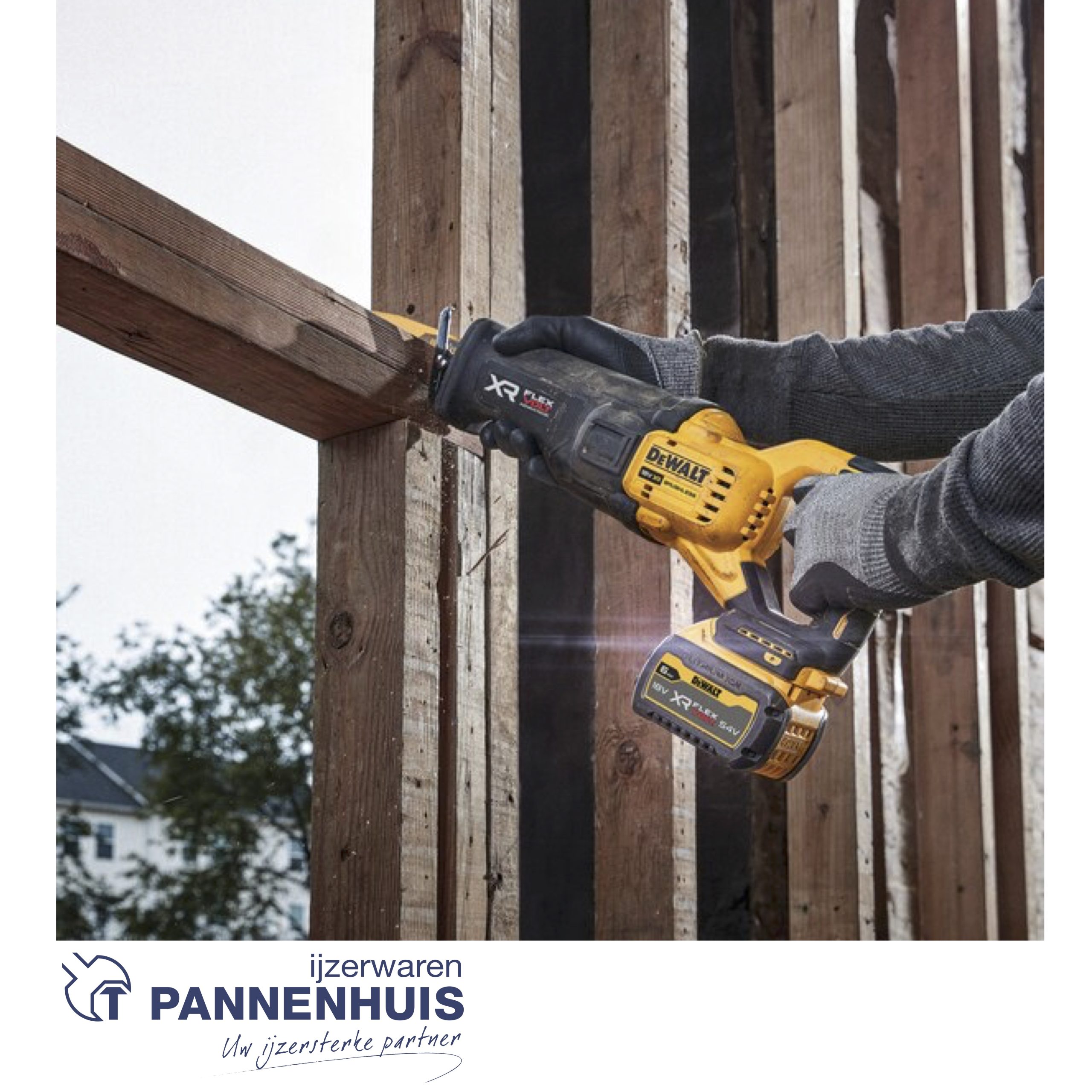 Dewalt DCS386NT 18V XR Brushless FV Adv Reciprozaag in TSTAK - Body - Afbeelding 2