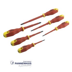 Kapriol Set van 6 geïsoleerde schroevendraaiers PH/Plat