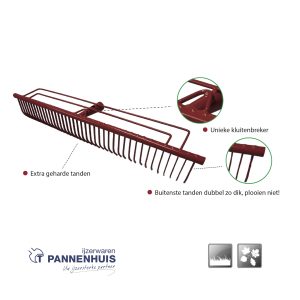 Polet Gazonhark zonder steel 580 mm 13×58 cm