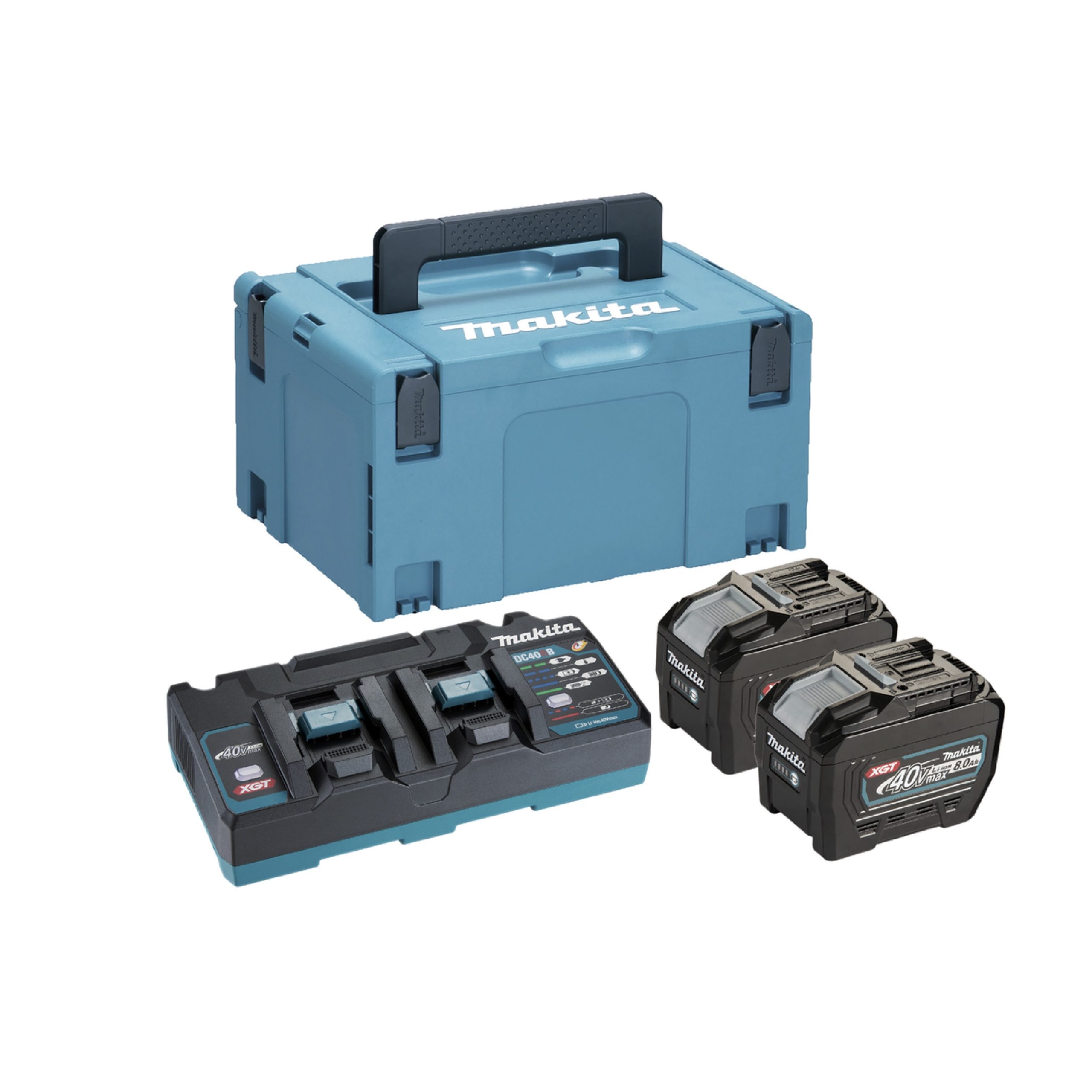 Makita Powerpack XGT 2 x BL4080F + DC40RB