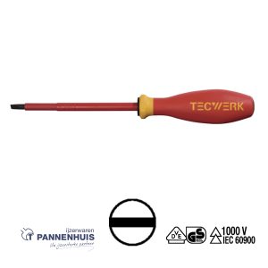 Tecwerk Schroevendraaier SLEUF VDE 5,5 x 125 mm geïsoleerd