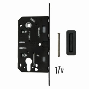 AGB Magneetslot PZ 50 / 85 18MM zwart + regelbare tegenplaat