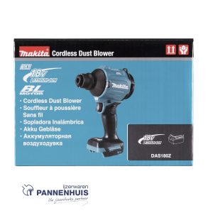 Makita DAS180Z Snoerloze blaas- en zuigmachinemet verschillende opzetstukken