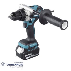 Makita DHP486RTJ Accu klopboor- en schroefmachine 13 mm LXT 18 V + 2x BL1850B + DC18RC OP=OP