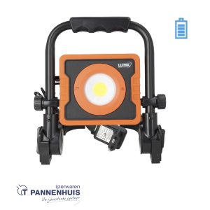 Lumx LED R-15 werflamp / 15W, oplaadbaar, magnetische voet