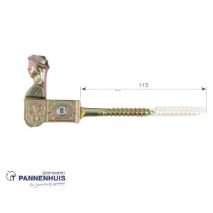 herderinkopje dubbel 15cm met vijs nr.116 verzinkt