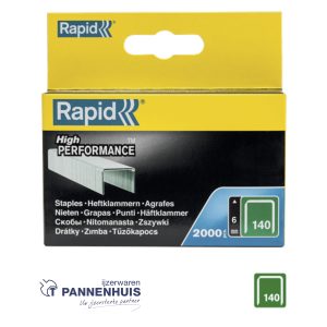 Rapid Nr. 140 vlakdraadnieten 6 mm (2000 st)