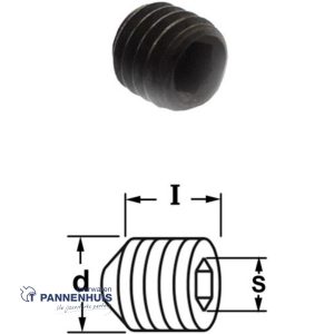 CMT Inbusbout met conisch drukvlak M3 x 3 mm