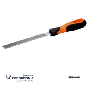 Bahco Molenzaagvijl met hecht met 1 ronde zijkant basterd 8″ 200 mm