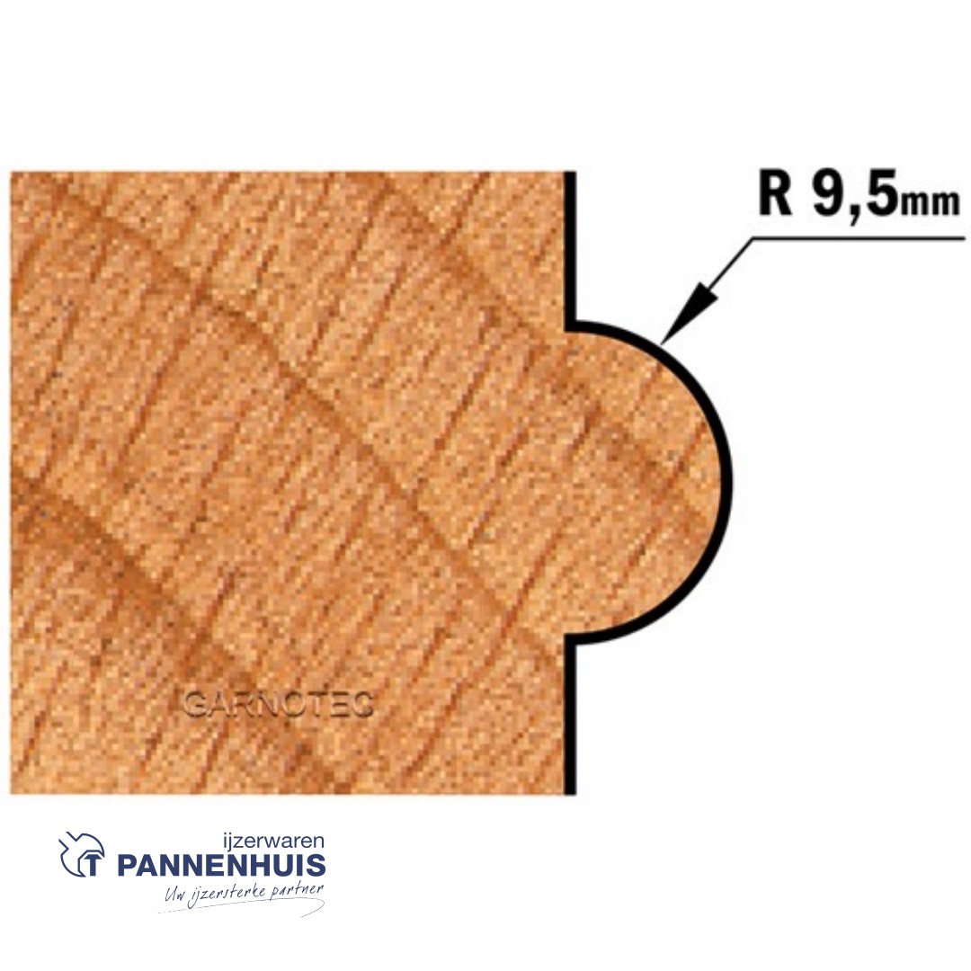 CMT Haflronde frees HW D=34,9 x 35mm R=9,5 L=73 S=12 Z2 - Afbeelding 3