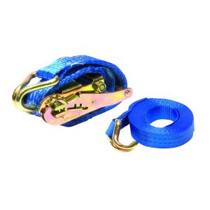 Ivana spanband blauw met haken 35mm 5mtr 2000kg