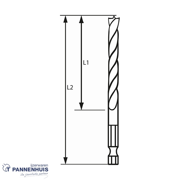 Bosch Houtspiraalboor 1/4" zeskant 5 x 52 x 99 mm - Afbeelding 4