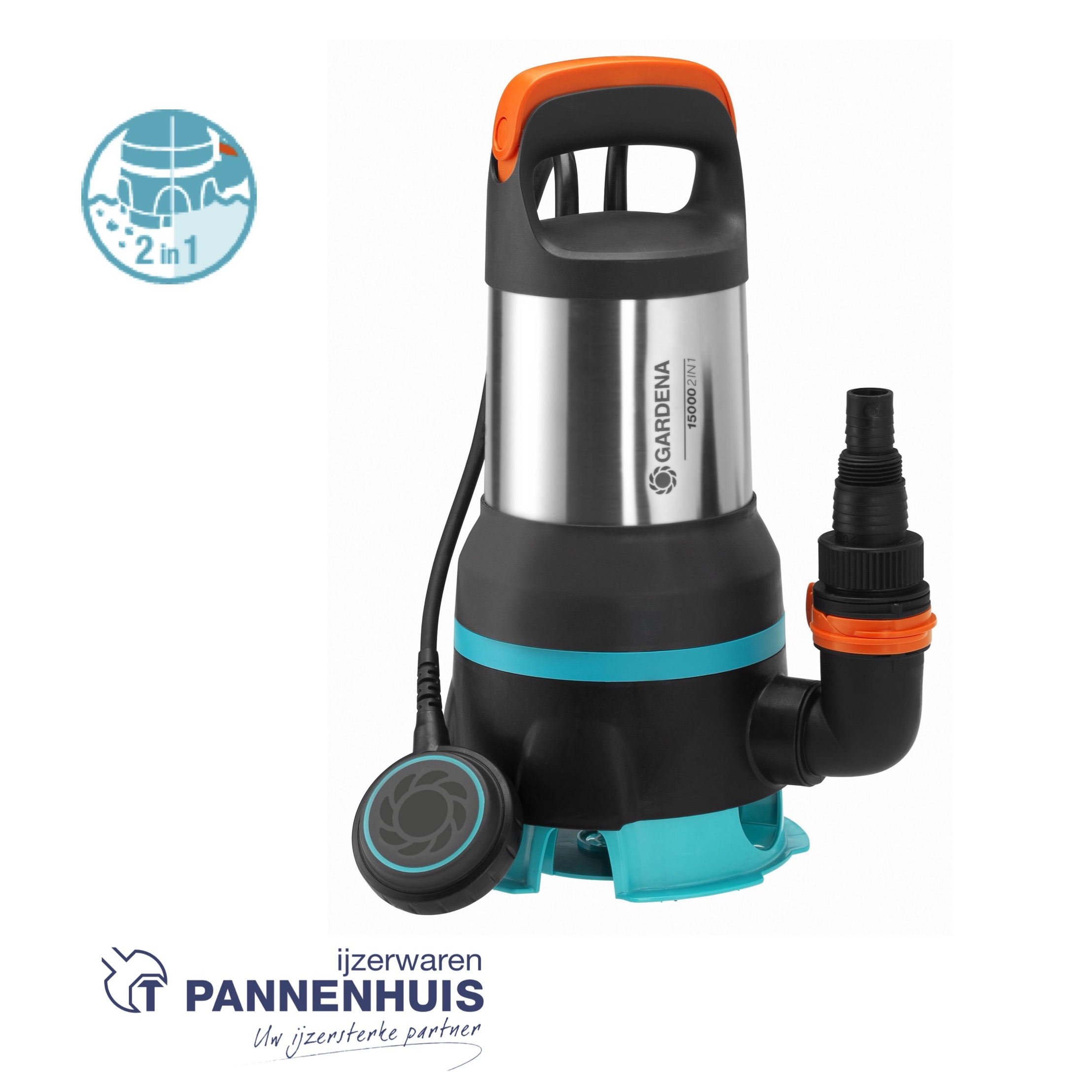Gardena 2-in-1 Dompel/Vuilwaterpomp 15000 - Afbeelding 2