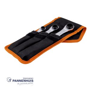 Bahco Ringratelsleutelset 4-in-1 – 3-delig – etui