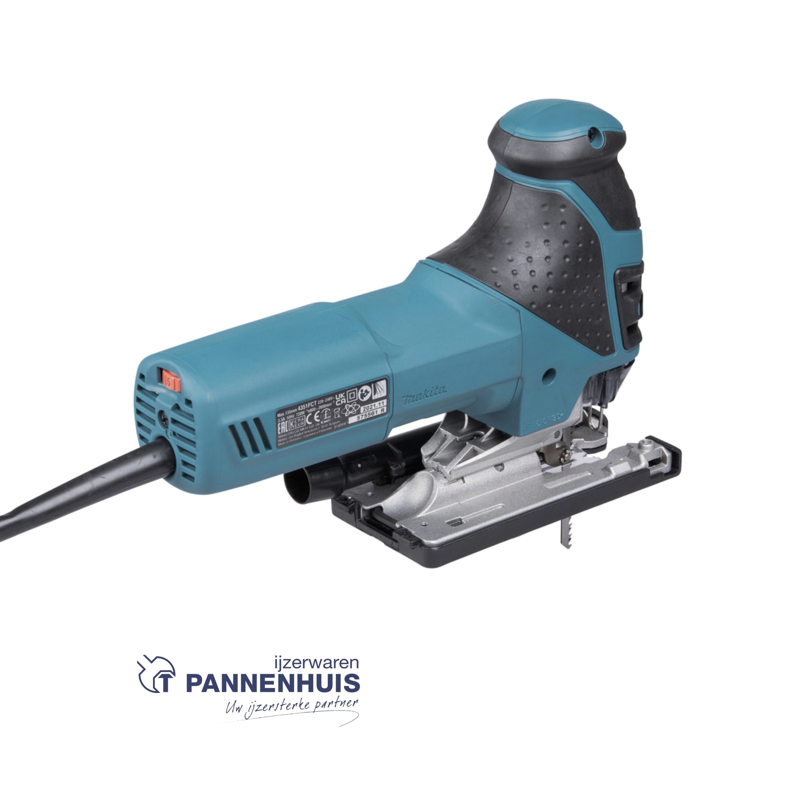 Makita 4351FCTJ Decoupeerzaag 720W knopgreep 135mm + Makpac - Afbeelding 4