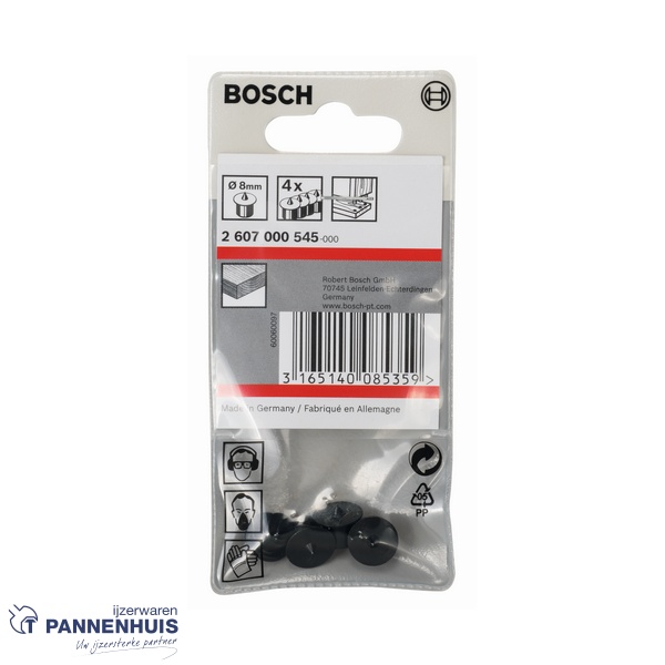 Bosch 4-delige centerpuntset voor deuvels 8 mm - Afbeelding 2