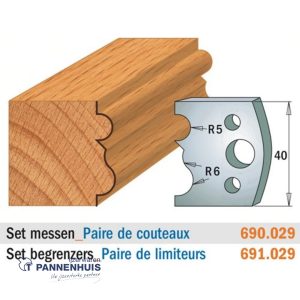 CMT Profielmessen I=40x4mm 2 stuks nr.029