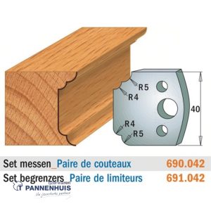 CMT Profielmessen I=40x4mm 2 stuks nr.042