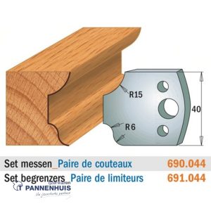 CMT Profielmessen I=40x4mm 2 stuks nr.044